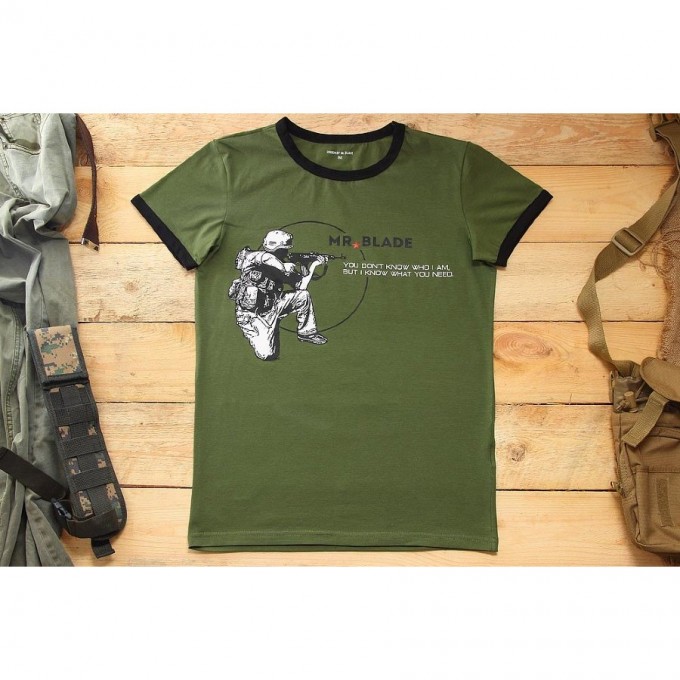 Футболка MR BLADE ВЕЖЛИВЫЕ ЛЮДИ (ЗЕЛЕНЫЙ) M MB196