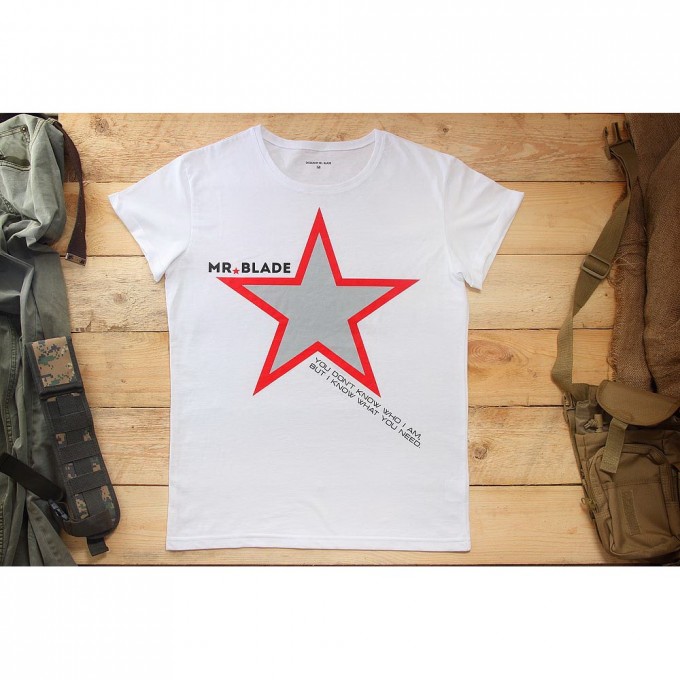 Футболка MR BLADE ЗВЕЗДА XL (БЕЛЫЙ) MB195