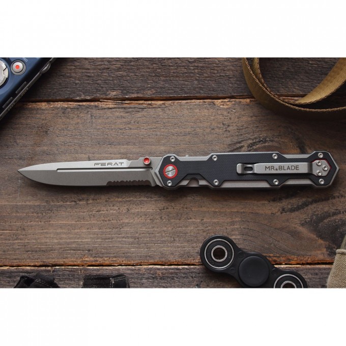 Нож MR BLADE Ferat Stonewash Serrated