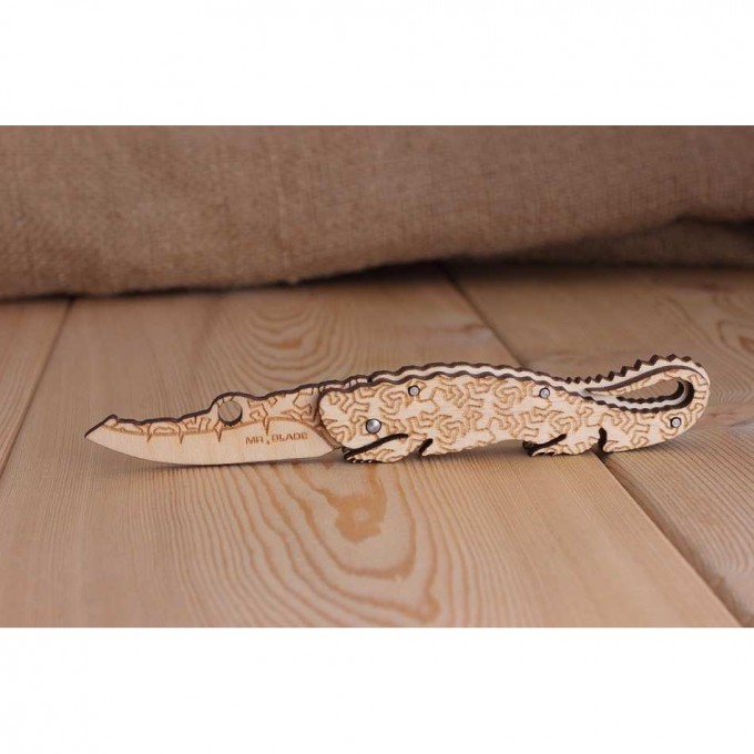 Нож MR BLADE КРОКОДИЛ С ЯЩЕРИЦЕЙ MB110