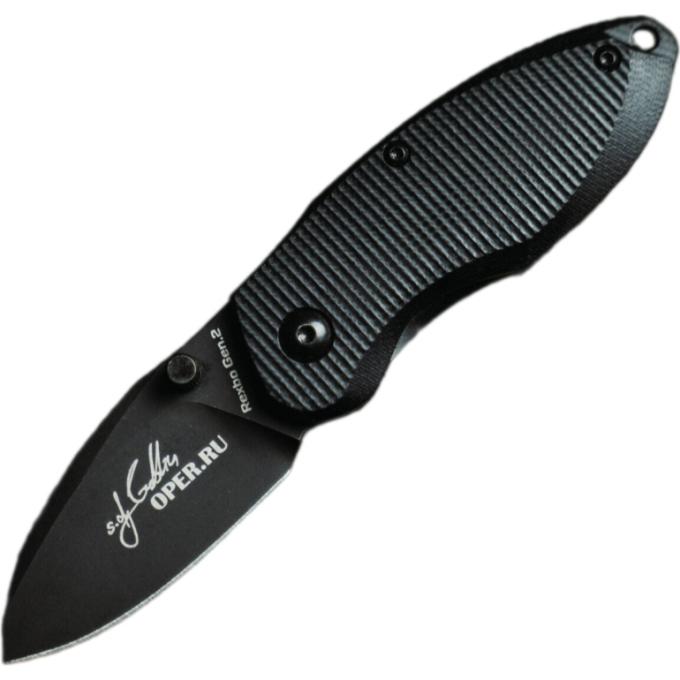 Нож складной MR BLADE REXBO GEN.2 GOBLIN (D2 BSW, G10 Black) MB386-D2BSW